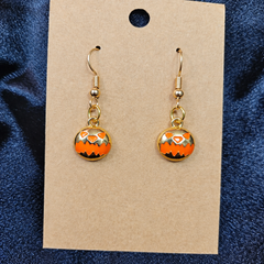 Pumpkin Spice Halloween Drop Earrings