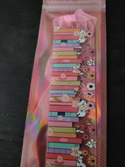 Floral Stacked Books Bookmark – Cute Book Lover Gift
