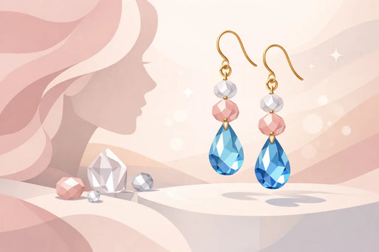 Handmade Crystal Bead Drop Earrings That Feel Like You