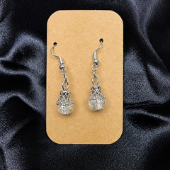 Crystal Orb Drop Earrings