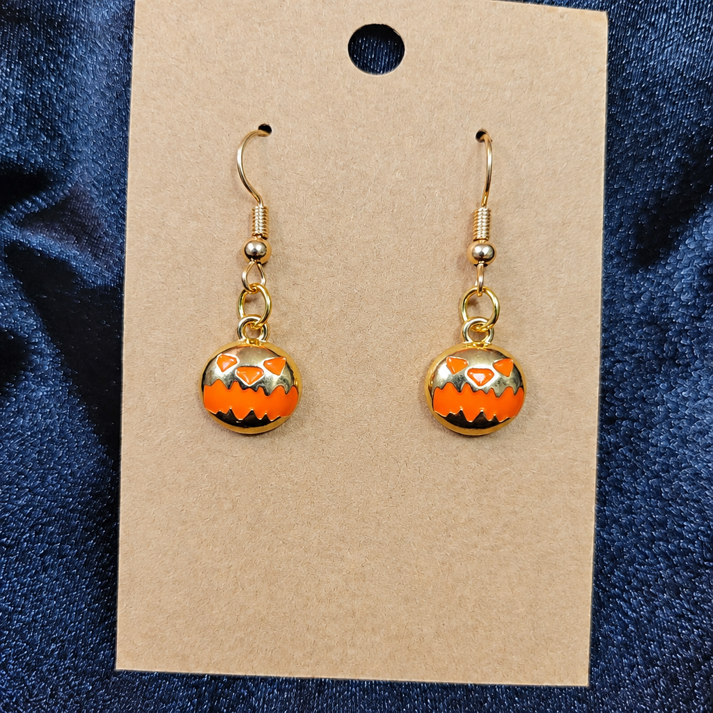 Pumpkin Spice Halloween Drop Earrings