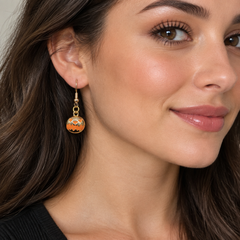 Pumpkin Spice Halloween Drop Earrings