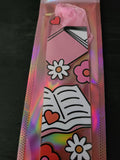 Retro Floral Open Book Bookmark – Cute Book Lover Gift