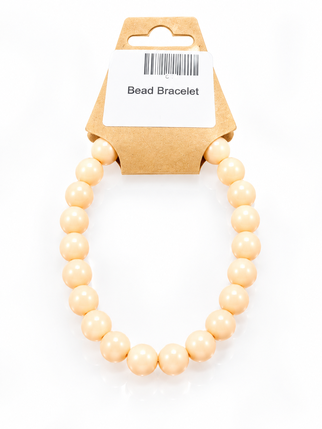 Golden Peach Pearl Bead Bracelet